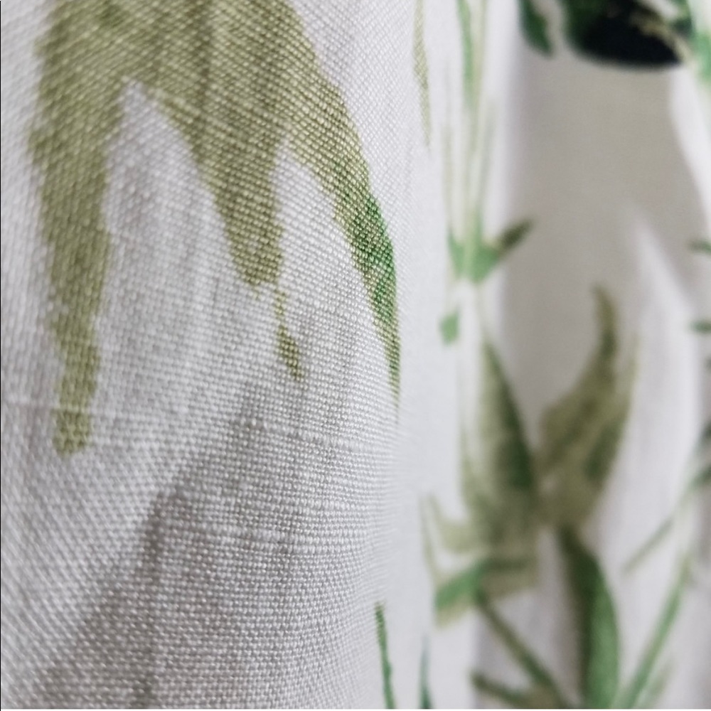 J. Jill linen blend wide leg culottes tropical palm resort wear womens XS beach - Picture 10 of 15